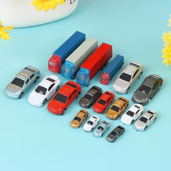 1:100-200 Dollhouse Miniature Car Truck Container Model Car Toy Doll Decor Toy игрушки для детей miniature items