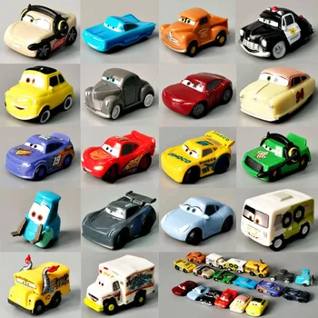 1: 55 Disney Pixar Arabalar Yıldırım McQueen Jackson Fırtına Mack Amca Kamyon Araba İçin Parti Kek Süslemeleri Çocuk Oyuncakları noel hediyesi