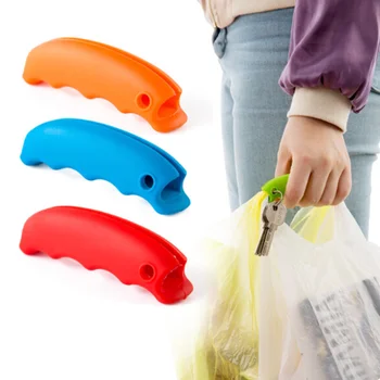 1 Adet Renkli Çanta Taşıma Kolu Araçları Silikon Topuzu Rahat Sapları Taşıma Alışveriş Kolu çanta klipsleri Yükleyici mutfak gereçleri