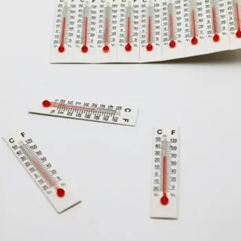 10/20 ADET Minyatür Kağıt Karton Termometre Basit Tarzı ev Kapalı Açık Küçük kağıt termometre termometre Mutfak