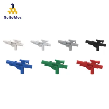 10 ADET MOC 58247 Minifig Tabancası Kısa Blaster Silah Kolları MOC Blaster Orta Yapı Taşı Özel Tuğla Parçaları Oyuncaklar çocuklar için