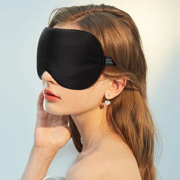 100 % Doğal Dut İpek Uyku Maskesi Yumuşak Göz Yamalar Yumuşak Körü Körüne Pürüzsüz Göz Maskesi Siperliği Göz Kapağı Yama Bandaj Konfor
