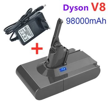 100 % Yeni Orijinal DysonV8 98000mAh 21.6 V Pil için Dyson V8 Mutlak / Kabarık / Hayvan Li-ion Elektrikli Süpürge şarj edilebilir pil