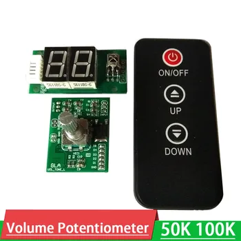 100K/ 50K Çift Dijital Potansiyometre Uzaktan Kumanda ses Tonu led ekran + RF Kızılötesi uzaktan F / güç amplifikatörü ses
