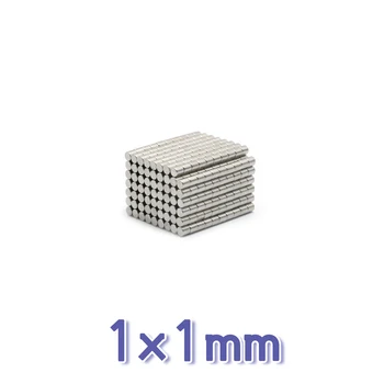 15-1000 ADET 1x1mm Mini Küçük Yuvarlak Mıknatıslar N35 Neodimyum Mıknatıs Disk Kalıcı Güçlü Mıknatıslar Güçlü Ses Alanı Elektronik