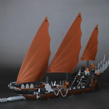 16018 Hakiki Yeni yüzüklerin efendisi Serisi 756 adet Hayalet Korsan Gemisi Set Yapı Taşı Tuğla Oyuncaklar 79008 çocuk hediyeler