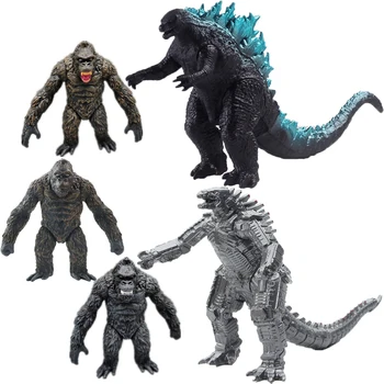 17 cm Godzilla Vs Kong Canavarlar Aksiyon Figürü PVC Mechagodzilla Oyuncak Modeli Fury Canavar Dinozor Eklem Hareketli Figürlü Çocuklar Hediye