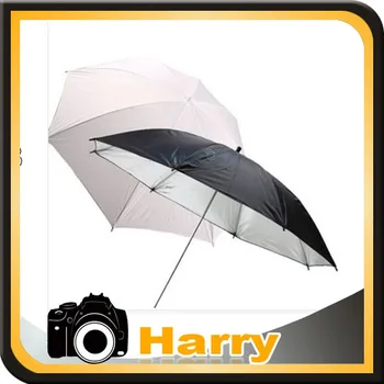 2 ADET 33 inç 83 cm Difüzör Saydam Fotoğraf Stüdyosu Flaş Yumuşak Şemsiye difüzör Beyaz + Siyah