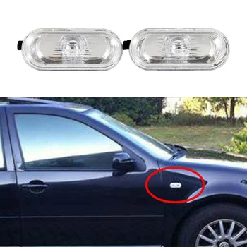 2 Adet Temizle yan ikaz lambaları Dönüş sinyal ışıkları 1999-2003 VW Yeni Beetle Sinyal Lambası Çamurluk ışıkları Dropshipping