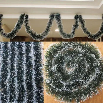 2 M PVC Koyu Yeşil Şerit Dize Noel Ağacı Noel Dekorasyon Asılı Duvar Süsleri Yılbaşı Ağacı Süsleri Sıcak 2017