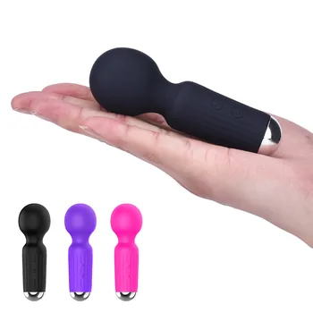 20 Modları Güçlü Motor Vibratörler Mini AV Değnek Küçük Taşınabilir Sopa g-spot Klitoral Stimülatörü Kadın Masturbator Yetişkin Seks Oyuncakları