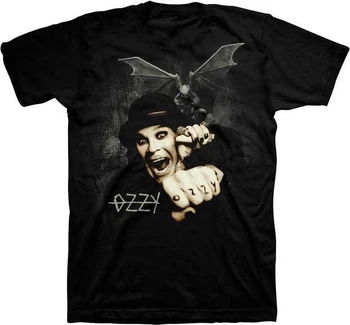2019 Ozzy Osbourne Gargoyle Yarasa Erkek T Shirt
