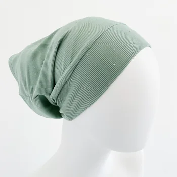2020 Yeni Nervürlü İç Başörtüsü Kapaklar Kadınlar İçin Müslüman tüp başlığı Elastik İslam Underscarf Kaput Şapka Headwraps Kafa Bandı Türban