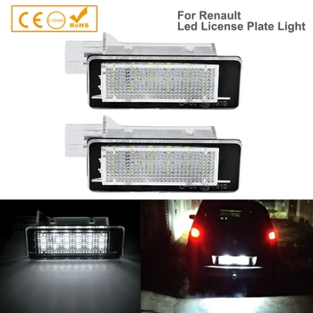 2x LED Lisans Numarası Plaka İşık Lambası Renault Captur için Clio III Espace IV fluence Laguna III Megane III grandtour Twigo II