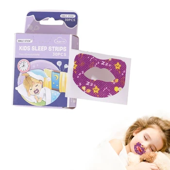 30-PCS Çocuklar Uyku Şeritler Çocuk Çocuk Ağız Düzeltme Çıkartmalar Bantlar Nazik Düzeltme Etiket Bantları Azaltmak İçin Ağız