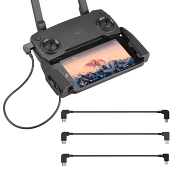 30CM tablet telefon OTG Veri Kablosu Adaptörü DJI Spark Mavic Pro için Hava 2/2S Zoom Mini Hubsan Zino Tip-C Mikro USB Drone Konektörü