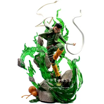 32 CM Anime Naruto Gk Tekillik Küçük Li Sarhoş Yumruk Kaya Lee Güçlü Sekiz-kapı Dunjia PVC Action Figure Dekorasyon Modeli