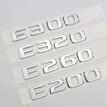 3d ABS Kendinden yapışkanlı Harfler Arabalar İçin Mercedes E43 E63 AMG Benz E200 E220 E260 E300 E320 W213 W212 logo çıkartmaları Aksesuarları