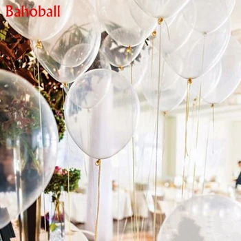 5/10/12 inç Şeffaf Balonlar Şişme Helyum Şeffaf Lateks Balon Düğün Gelin Duş Doğum Günü Partisi Süslemeleri Çocuk Oyuncakları