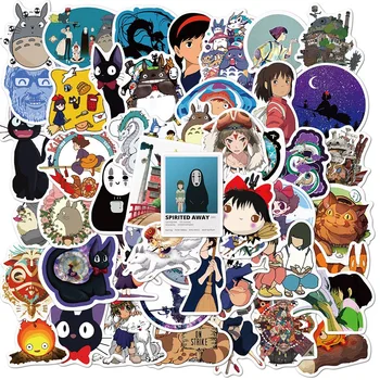 50 ADET Yeni Ruhların Kaçışı Çıkartmalar PVC Karikatürler Anime Totoro Sticker Oyuncak Hediye DIY Bavul Telefon Su Şişesi Kırtasiye