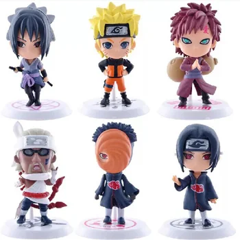 6 adet / takım Naruto Shippuden Anime PVC Aksiyon Figürü Hatake Kakashi 18/19 S Versiyonu Modeli Naruto Heykeli Koleksiyon Oyuncak Figma Hediyeler