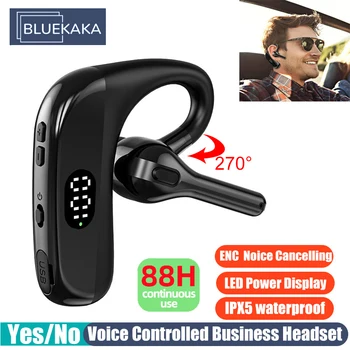 88 Saat Konuşma Süresi Kulaklık Bluetooth 5.3 İş Uzun Pil Ömrü kablosuz kulaklıklar Spor oyun kulaklığı HD Mikrofon İle