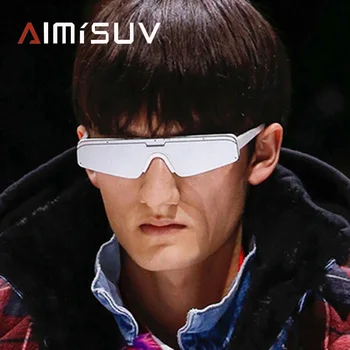 AIMISUV 2023 Moda Kare Güneş Gözlüğü erkekler Klasik Vintage Üçgen Çerçeve Güneş Gözlüğü Kadın Açık Sokak Yendi Siyam Parça
