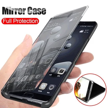 Akıllı Ayna Flip Telefon Kılıfı İçin Samsung Galaxy M52 5G Samsung Gelaxi M 52 M52 52M 2021 SM-M526B 6.7 
