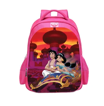 Aladdin Sırt Çantası doğum günü hediyesi Prenses Yasemin Okul Malzemeleri okul çantası Çift Katmanlı sırt çantası Çocuk Çocuk Faovr Bebek Duş