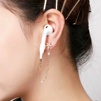 Anti-kayıp Tutucu Kulaklık Standı Kayışı Apple iphone XS için Max X XR Airpods 2/3 Pro kablosuz kulaklık Dağı Kulak Kancası küpe