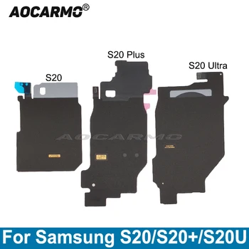 Aocarmo Şarj Cihazı Kablosuz Şarj İndüksiyon Bobini NFC Modülü Flex Kablo Samsung Galaxy S20 S21 S22 Artı Ultra S20 + S20US20 FE