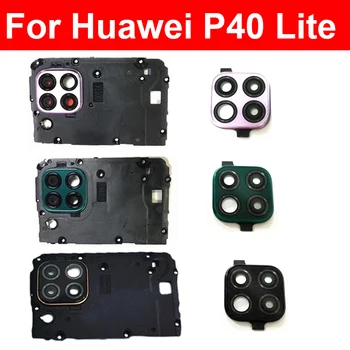 Arka arka Kamera lens camı Kapak İçin Huawei P40 Lite 4G Cam Lens Anakart Kapak Çerçeve İçin Huawei P40lite 4G Onarım Parçaları