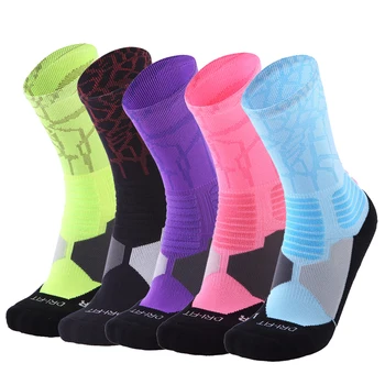 Açık spor çorapları Erkekler Kadınlar Kemer Desteği Nefes Elite Sıkıştırma Kalın Yastıklı Basketbol Takımı Çorap