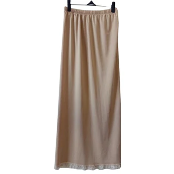 Bayan Dantel Jüpon Kombinezon Elbise Altında Uzun Kısa Etek Güvenlik Etek Büyük Boy Yaz kadın Rahat Mini Etek Altına Giymek