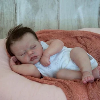 Bebe Reborn Kiti 20 İnç Gerçekçi Yenidoğan Bebe Loulou Uyku Vinil Boyasız Bebekler Hediye DIY Boş Bebek Kiti
