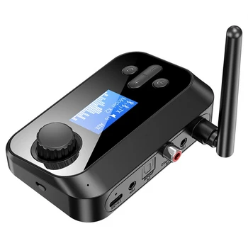 bluetooth uyumlu 5.0 kablosuz av alıcısı-vericisi Alıcı mikrofon Stereo Optik Koaksiyel AUX 3.5 mm Jack RCA Kablosuz Adaptör Hoparlör