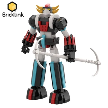 Bricklink Uzay Teknik Mecha Robot Fikirleri Anime Figürleri Goldoraked UFO Robot Grendizer Modeli oyuncak inşaat blokları Çocuklar İçin