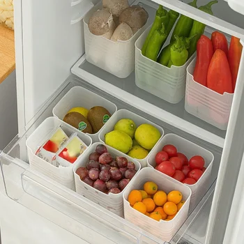 Buzdolabı Organizatör Gıda Taze saklama kutusu Buzdolabı Yan Kapı Sebze Meyve Baharat Organizatör Gıda Konteyner Mutfak Depolama