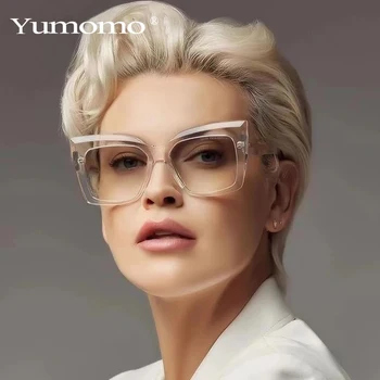 Büyük Çerçeve Kedi Göz Güneş Kadınlar 2021 Moda Büyük Boy Kare güneş gözlüğü Kadın Vintage Cateye Shades Gözlük UV400