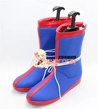 DBZ Büyük Saiyaman Saga Son Goku Kakarot Anime Cosplay Mavi Ayakkabı Çizme C006