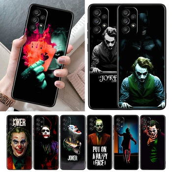 DC Sıcak Sanat Joker Film Kılıf Samsung Galaxy A72 A71 A51 A52 A52S A12 A32 A21S A73 A13 4G 5G Yumuşak Siyah Telefon Kapak Coque Çekirdek
