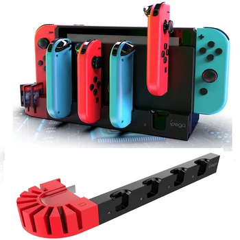 Denetleyici şarj standı İstasyonu Nintendo Anahtarı Aksesuarları NS Joy-Con Şarj Güç Kaynağı 4 Port Joycons 8 Oyun Yuvaları