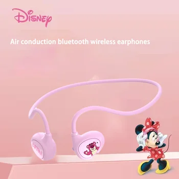 Disney Mickey Kemik Iletim Kulaklık Bluetooth Kulaklık Karikatür Kablosuz spor kulaklıkları Handsfree Mikrofon Ile