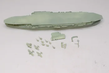 Dünya Savaşı II Fransız 1/700 Uçak Gemisi Beyaz Uçak Gemisi 3D Baskı Reçine Model Oyuncak Gemi Self - made Dönüşüm