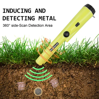 El Metal Dedektörü Konumlandırma Çubuk Dedektörü Metal Saptayarak Pinpointer Pin Pointer Su Geçirmez Metal Altın Dedektörü Test Cihazı