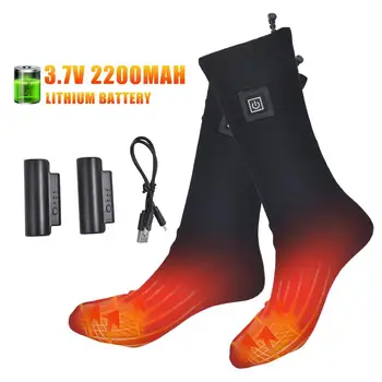 Elektrikli ısıtmalı çorap şarj edilebilir akülü termal çorap ücretsiz boyut