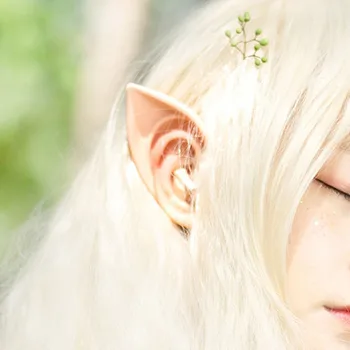 Elf Kulaklar Cadılar Bayramı Dekorasyon Anime Peri Cosplay Aksesuarları Yanlış Melek Elf Kulaklar Sahne Kostümleri Vampir Kanca yılbaşı dekoru