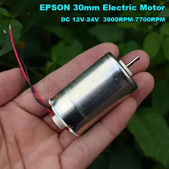 EPSON Mini 30mm Yuvarlak Elektrik Motoru DC 12V 18V 24V Yazıcı kağıdı Besleme Motoru