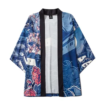 Erkek Hırka Kimono Geleneksel Japon Streetwear Japon Yukata Asya Giyim Bayanlar Kimono Japon Kimono Cosplay