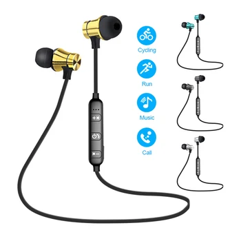 Kablosuz bluetooth 4.2 Spor Kulaklık Manyetik Stereo iphone için kulaklık Samsung Tüm Akıllı Telefon Gürültü İptal müzik kulaklıkları